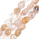 Chapelets de perles en quartz de rutile naturel G-S359-164-1