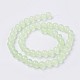 Chapelets de perles de jade blanche naturelle G-G756-M-6mm-3