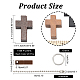 Nbeads 80 pcs pendentifs croix en bois DIY-NB0007-52-2