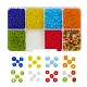 8 cuentas de semillas de vidrio de colores SEED-YW0001-62-1