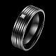 Regali di san valentino anelli per uomo in acciaio al titanio con zirconi cubici RJEW-BB16446-10-2