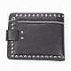 PUレザー財布  亜鉛合金パーツ  クロスの長方形  ブラック  12.5x10.5x3cm AJEW-H015-05-5
