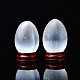Figurine di selenite naturale all'uovo DJEW-PW0021-16-1
