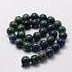 Natural Chrysocolla and Lapis Lazuli Beads Strands G-E329-10mm-42-2