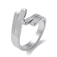 304 anillo de puño de acero inoxidable RJEW-Q785-01P-1