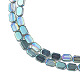 Electroplate Glass Beads Strands EGLA-N008-017-B03-3