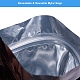 アルミホイルのジッパーロック袋  プラスチック収納袋  再封可能なバッグ  長方形  ミックスカラー  13x8.5cm  9色  14個/カラー  126個/セット OPP-BC0001-07A-4