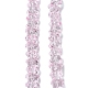 Chapelets de perles en verre électroplaqué&nbsp;EGLA-P063-PL01-1