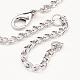 Heart Natural Gemstone Beaded Charm Bracelets BJEW-JB02260-05-3