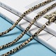 Chapelets de perles en jaspe dalmatien naturelle G-L528-10-6