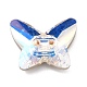 2-Hole Butterfly Glass Rhinestone Buttons BUTT-D001-B-4