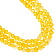 NBEADS about 201 Pcs Round Citrine Spacer Beads G-NB0003-24-1