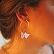 3 paires 3 style 304 boucles d'oreilles pendantes en acier inoxydable EJEW-SZ0001-32-7