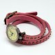 Retro-Vintage-Leder Wickelarmband Uhren WACH-M007-M-2