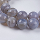 Chapelets de perles en agate à rayures naturelles/agates à bandes X-G-G581-10mm-09-3