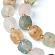 Fili di perle di quarzo naturale colorato G-Q010-A26-01-4