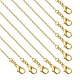 Латунные кабельные цепи ожерелья NJEW-YW0001-21A-G-1