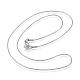 304 Stainless Steel Snake Chain Necklaces NJEW-D285-02P-1