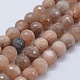 Chapelets de perles de sunstone naturelle naturelles G-G763-02-8mm-1