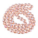 Electroplate Transparent Glass Beads Strands EGLA-N002-38-C03-2