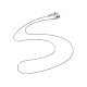304 collar de cadena serpentina de acero inoxidable para hombres y mujeres NJEW-G076-01A-P-2
