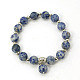 Bracelets de perles de pierre gemme de mode BJEW-JB00858-2