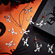 DICOSMETIC 20Pcs Stainless Steel Witch Pendant Halloween Bracelet Charms Wholesale Supplies Pendant for Bracelet Jewelry Making and Crafting STAS-DC0007-20-3