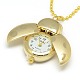 Alloy Ladybug Pendant Necklace Pocket Watch WACH-N013-01-3