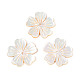 Резные подвески из натуральных желтых ракушек BSHE-T014-13-1