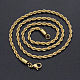 Collares de cadena de cuerda de 304 acero inoxidable NJEW-T012-03-51-G-2