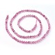 Chapelets de perles en tourmaline naturelle G-F619-20A-3mm-2