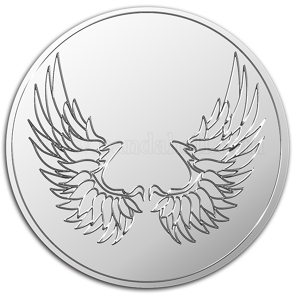 Wholesale Custom Silver Foil Embossed Picture Sticker