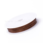 Alambre de joyería de cobre redondo, saddle brown, 0.3mm, aproximadamente 32.8 pie (10 m) / rollo, 10 rollos / grupo