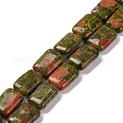 Природные Unakite бисер нитей G-T047-B27-01