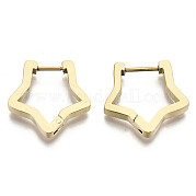 304 Stainless Steel Huggie Hoop Earrings STAS-R115-23G