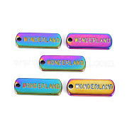 Rainbow Color Alloy Charms PALLOY-S180-252-NR