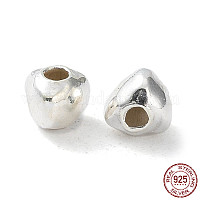 9x5mm .925 sterling silver spacer beads cap 4pcs findings – Eagle Beadz