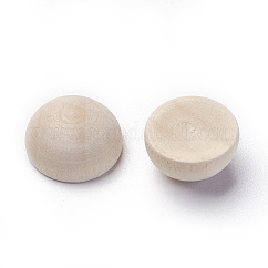 Cabujones de madera, medio redondo / cúpula, 14.5x8mm