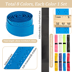8 шт. 8 цвета полиуретановая кожа противоскользящая лента для захвата ракетки для бадминтона и тенниса&nbsp;DIY-SP0005-46