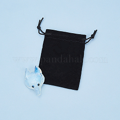 オパールペンダント  オオカミの頭部  37~42x25~30x10~13mm  穴：2mm  1個/セット&nbsp;G-SC0001-20E