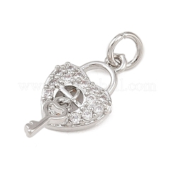 Латунные микро проложить кубического циркония подвески&nbsp;KK-G544-13P