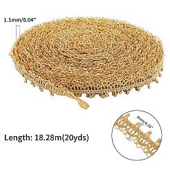 Нейлоновая лента с кружевной отделкой SRIB-WH0007-01
