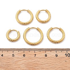 Pendientes de aro de acero inoxidable 304&nbsp;EJEW-R017-01G-02
