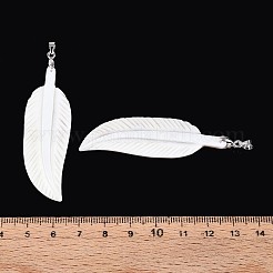 Большие подвески из натуральной пресноводной ракушки&nbsp;SHEL-N038-20P