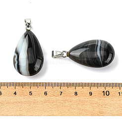 Pendentifs d'agate à bandes naturelles&nbsp;GG-K002-09K