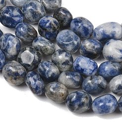 Perles de jaspe tache bleue naturelle&nbsp;GG-CBA787B-A29