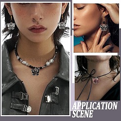 30шт 3 цвета сплава эмалевые подвески&nbsp;ENAM-CJ0004-23