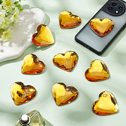 10 шт. акриловые кабошоны со стразами и плоской спинкой OACR-FG0001-22C