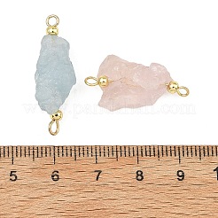 Ciondolo connettore in morganite naturale grezza&nbsp;PALLOY-JF06041