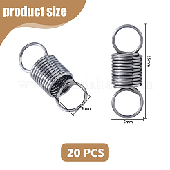 20 шт. спиральные наконечники шнура из нержавеющей стали STAS-FH0002-39